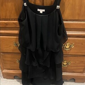 Elegant Black Layered Dress